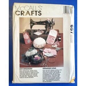 Vintage Mccall's Craft Sewing Pattern 657 Household Organizer Collection UNCUT